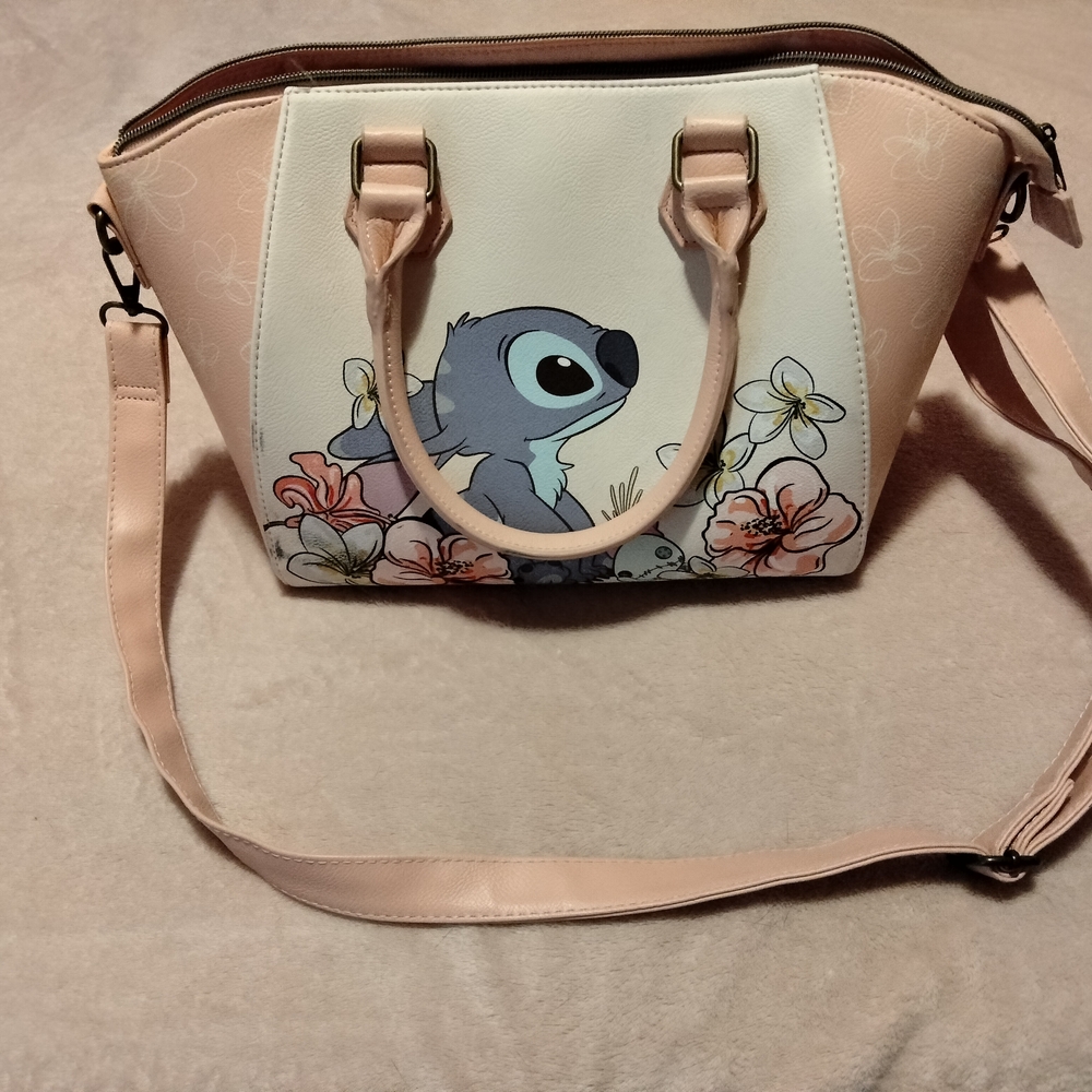 Stitch Floral Print Women's Bag